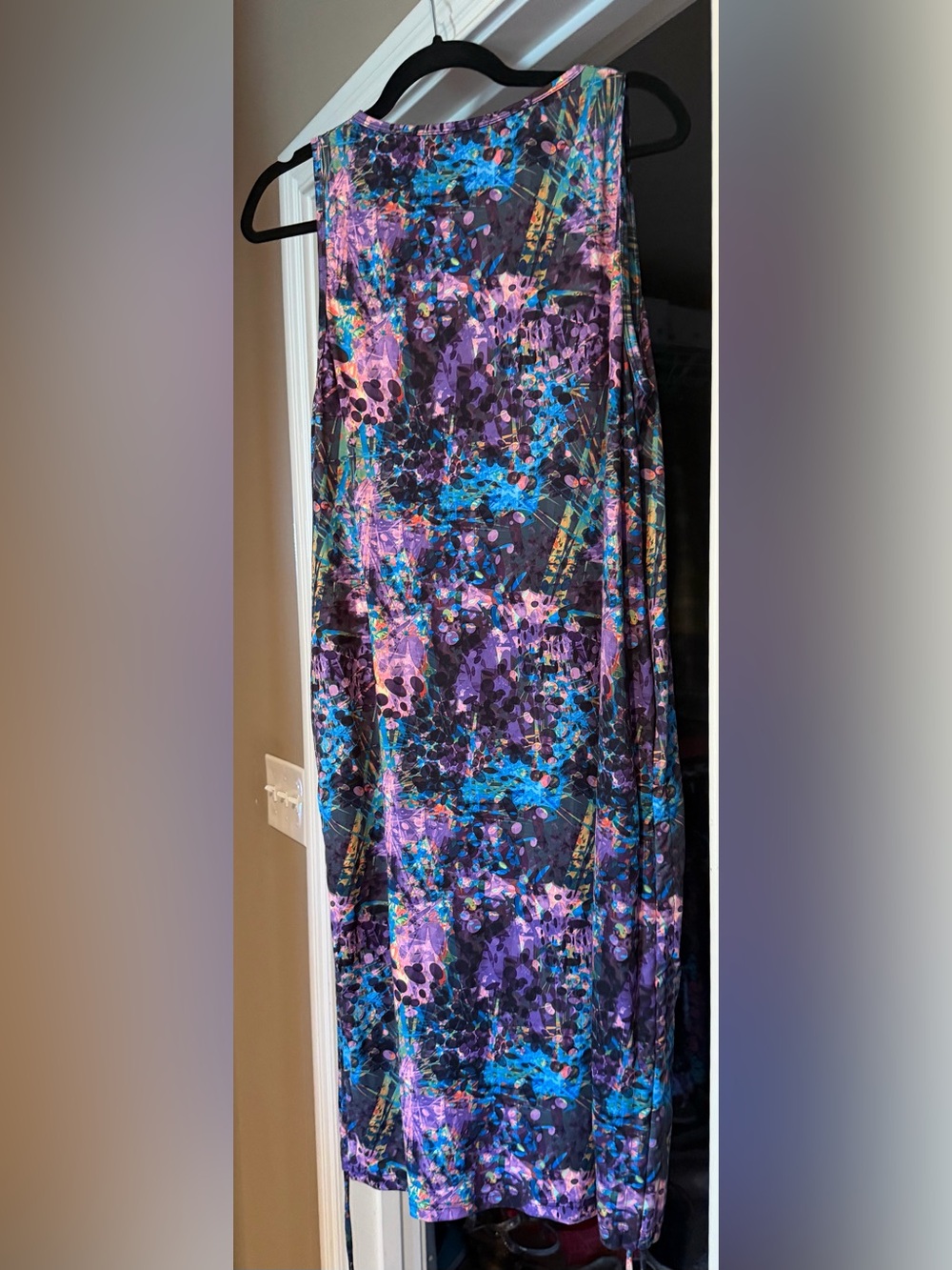CVG Constantly Varied Gear Multiway Dress Size M/L Purple Pop Art Psychedelic